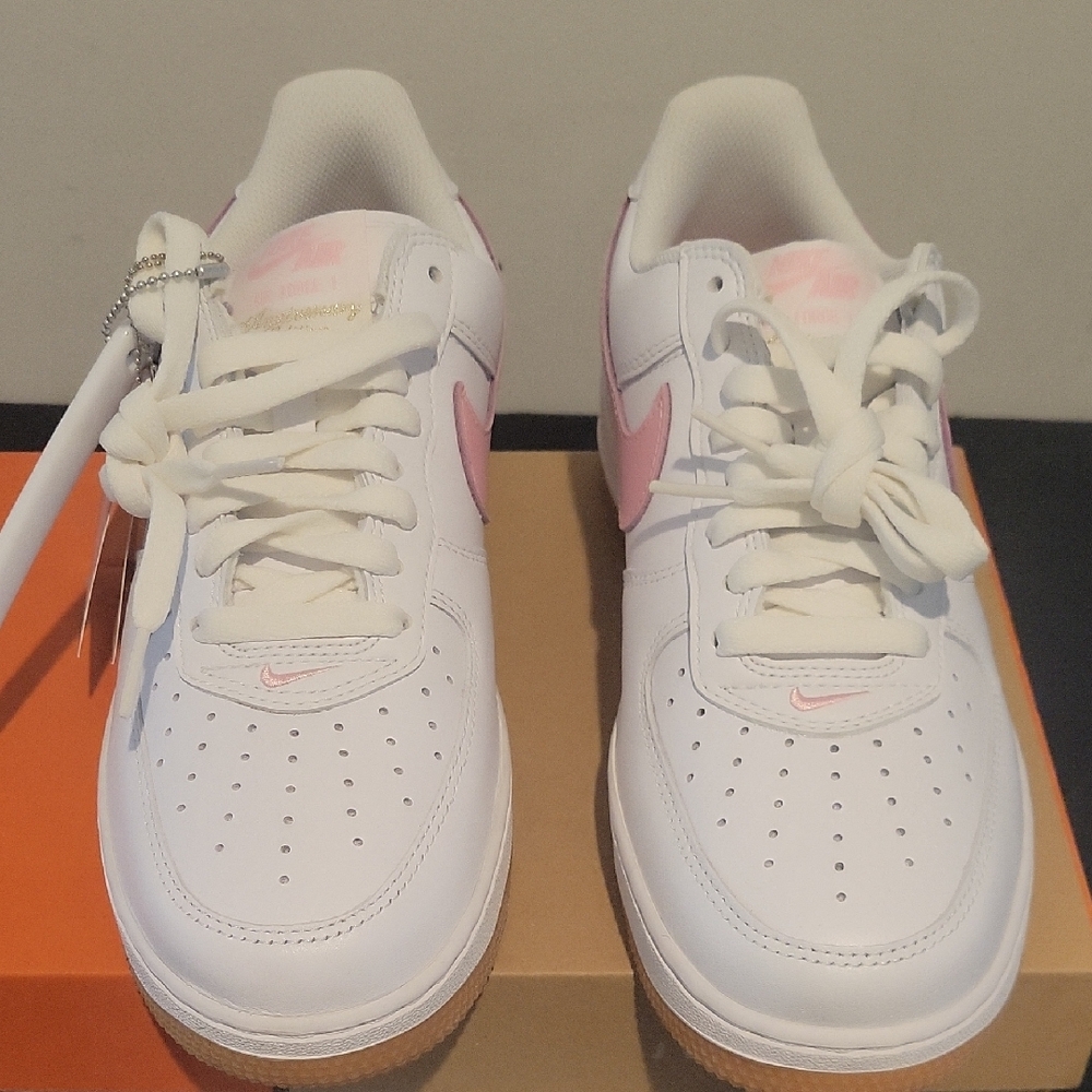 Nike Air Force 1 White with Pink Highlights